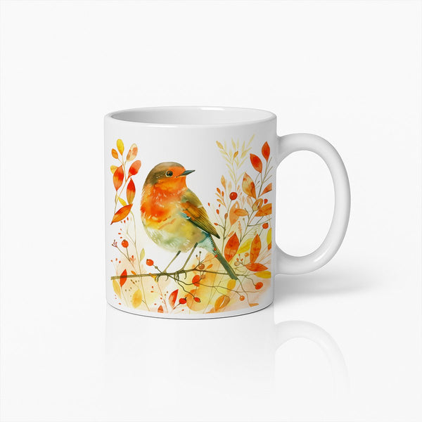 Herfst Roodborstje Keramische Koffiemok