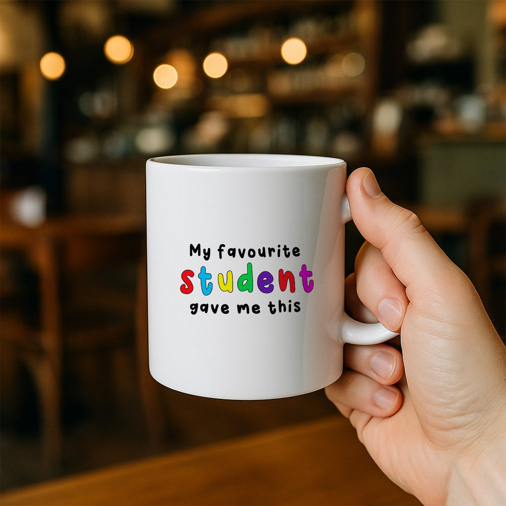 Mijn Favoriete Leerling Gaf Mij Deze Mok – Grappig Cadeau voor Leraar – Kleurrijke Bedankmok