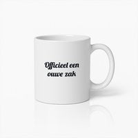 Grappige Koffiemok – “Officieel een Ouwe Zak” – Humoristisch Verjaardagscadeau voor Mannen, Pensioen & Gek Cadeau