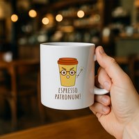 Grappige Espresso Patronum Koffiemok – Magische Koffiebeker voor Harry Potter Fans