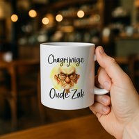Grappige Koffiemok met Chagrijnige Oude Zak Ontwerp – Humoristisch Cadeau voor Vader, Opa & Mannen