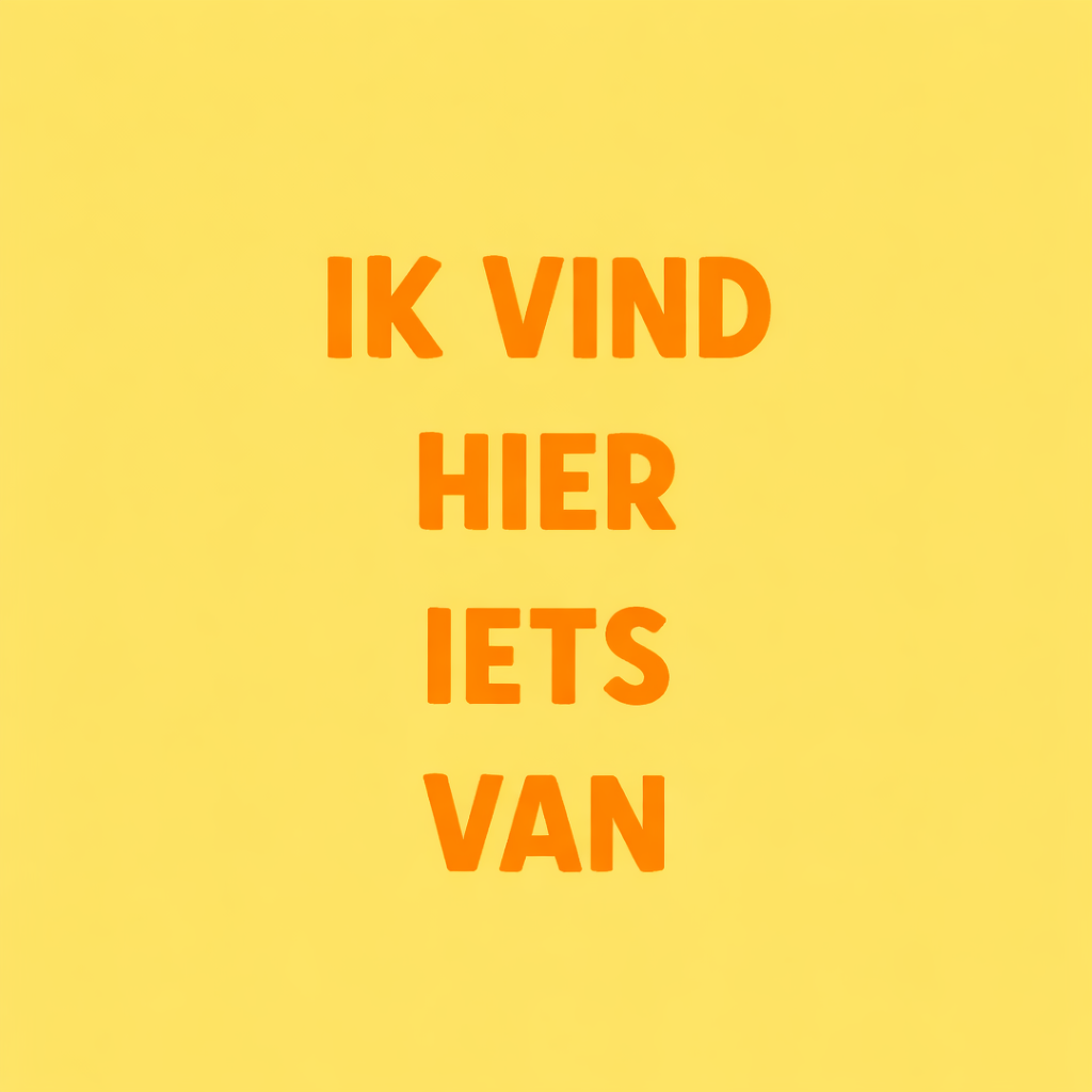 Tegeltje "Ik vind hier iets van"