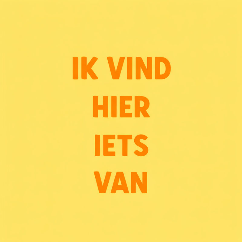 Tegeltje "Ik vind hier iets van"