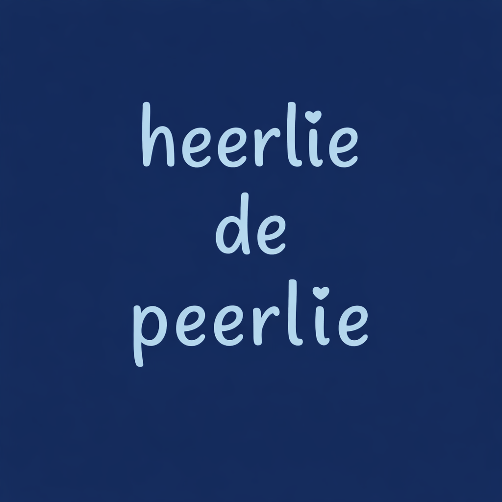Tegeltje "Heerlie de peerlie"