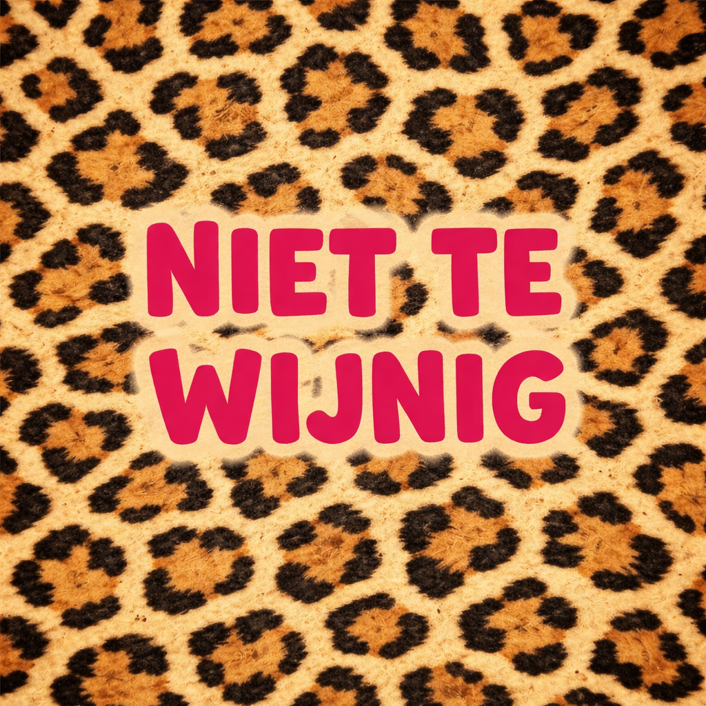 Tegeltje "Niet te wijnig"