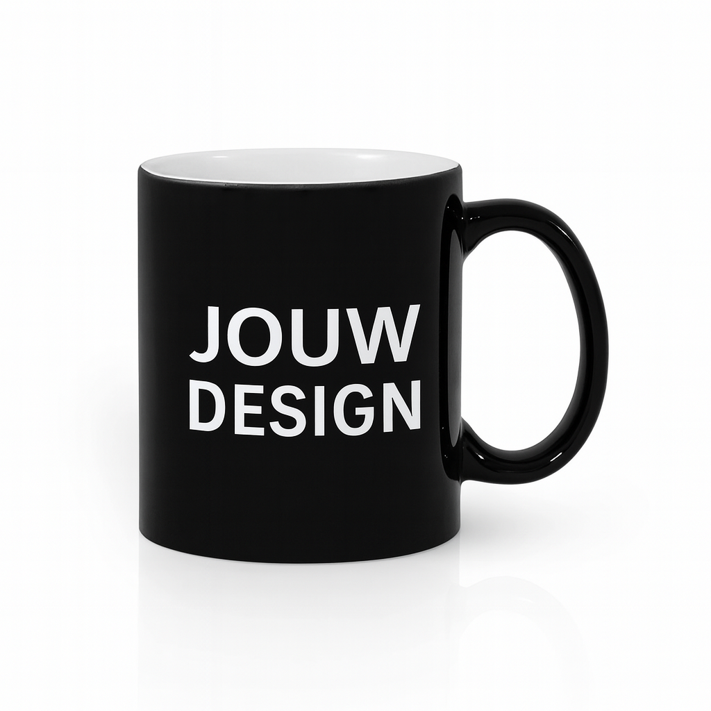 Mok met eigen design/tekst