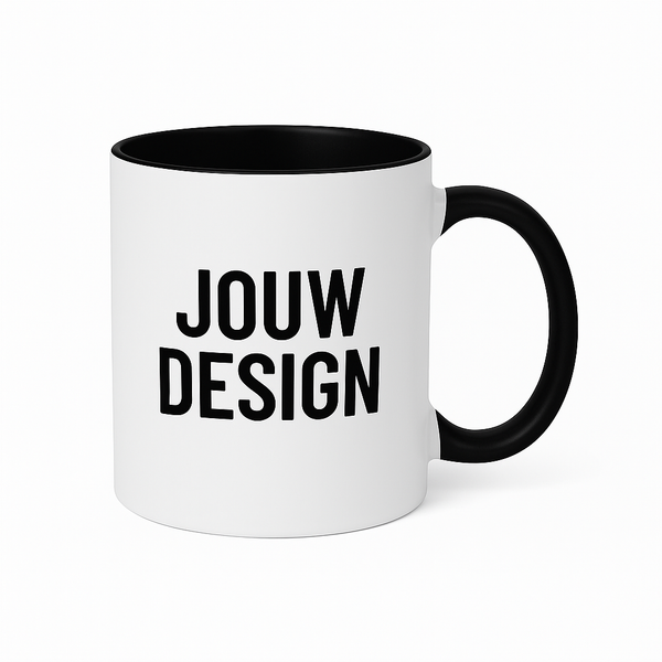 Mok met eigen design/tekst