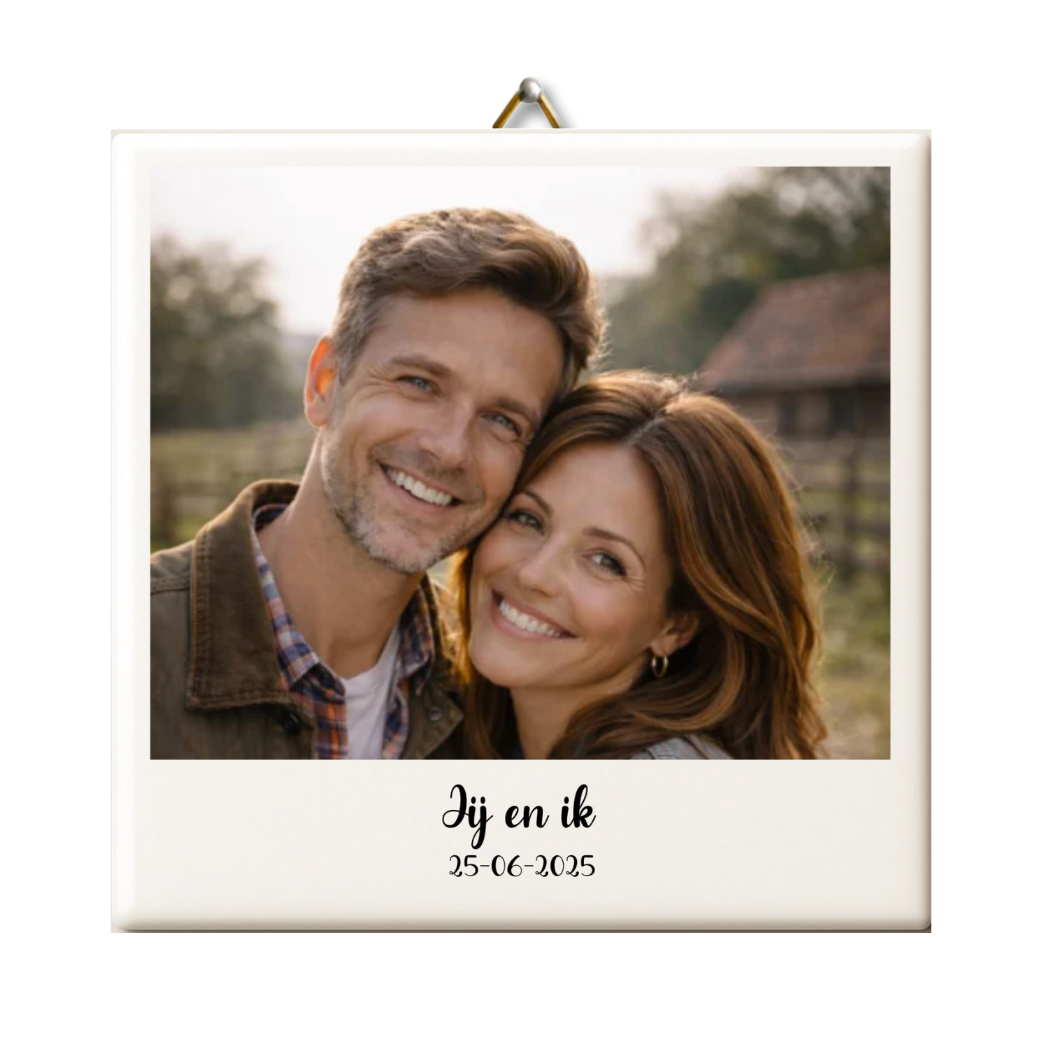 Jouw foto op een valentijns tegeltje