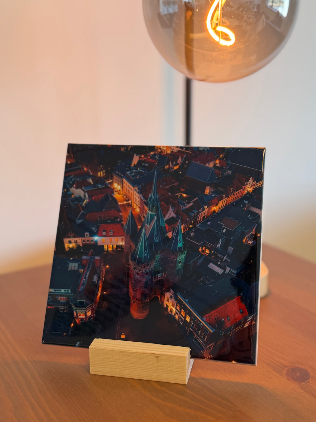 "Sassenpoort van boven' tegel (15x15 CM)