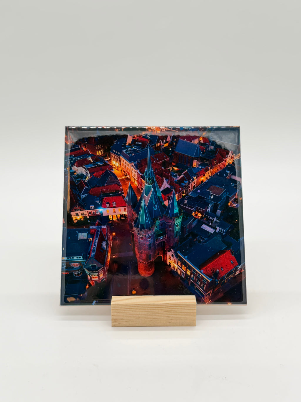 "Sassenpoort van boven' tegel (15x15 CM)