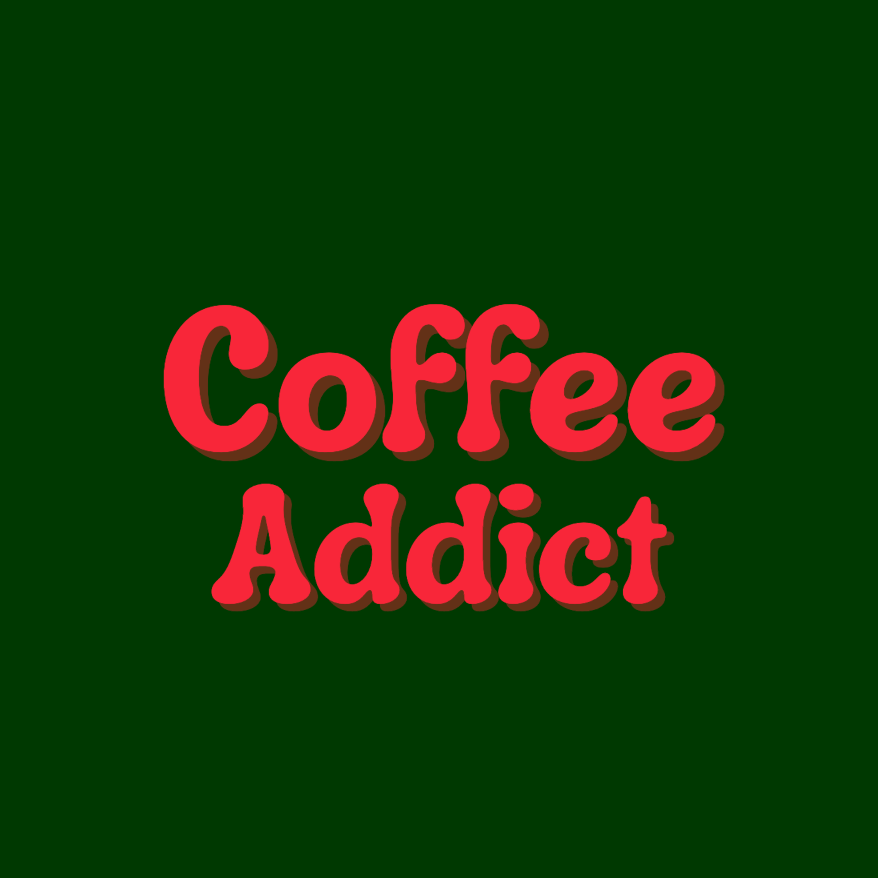 Tegeltje "Coffee addict"
