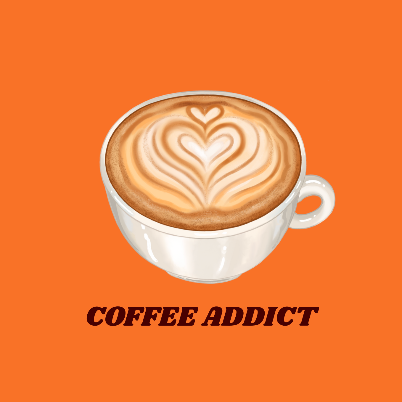 Tegeltje "Coffee addict"