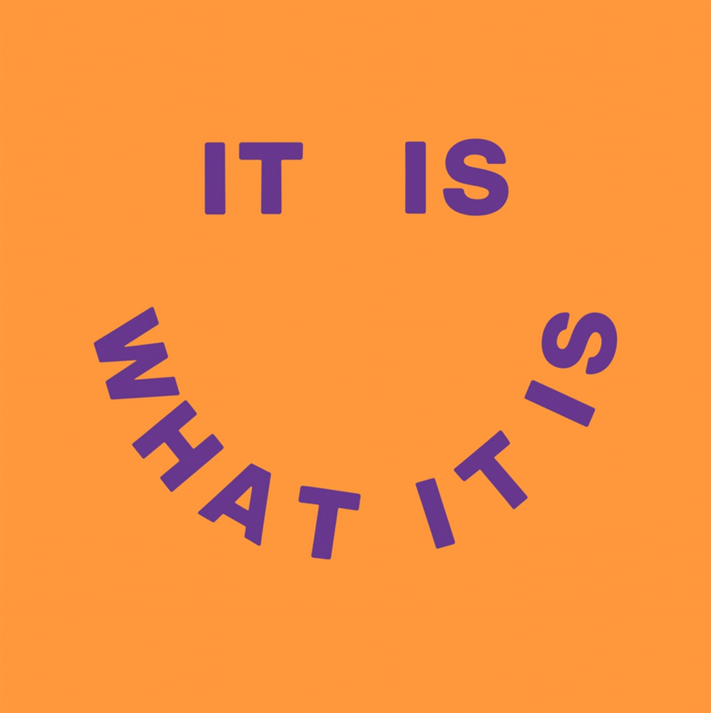 Tegeltje "It is what it is"