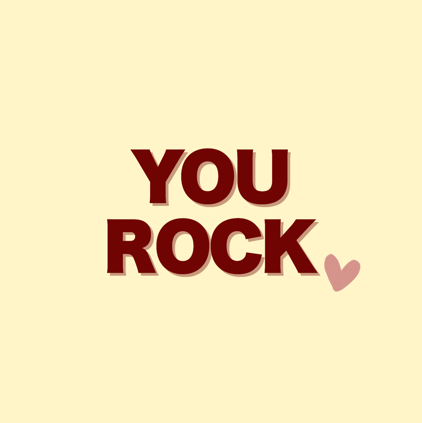 Tegeltje "You rock"