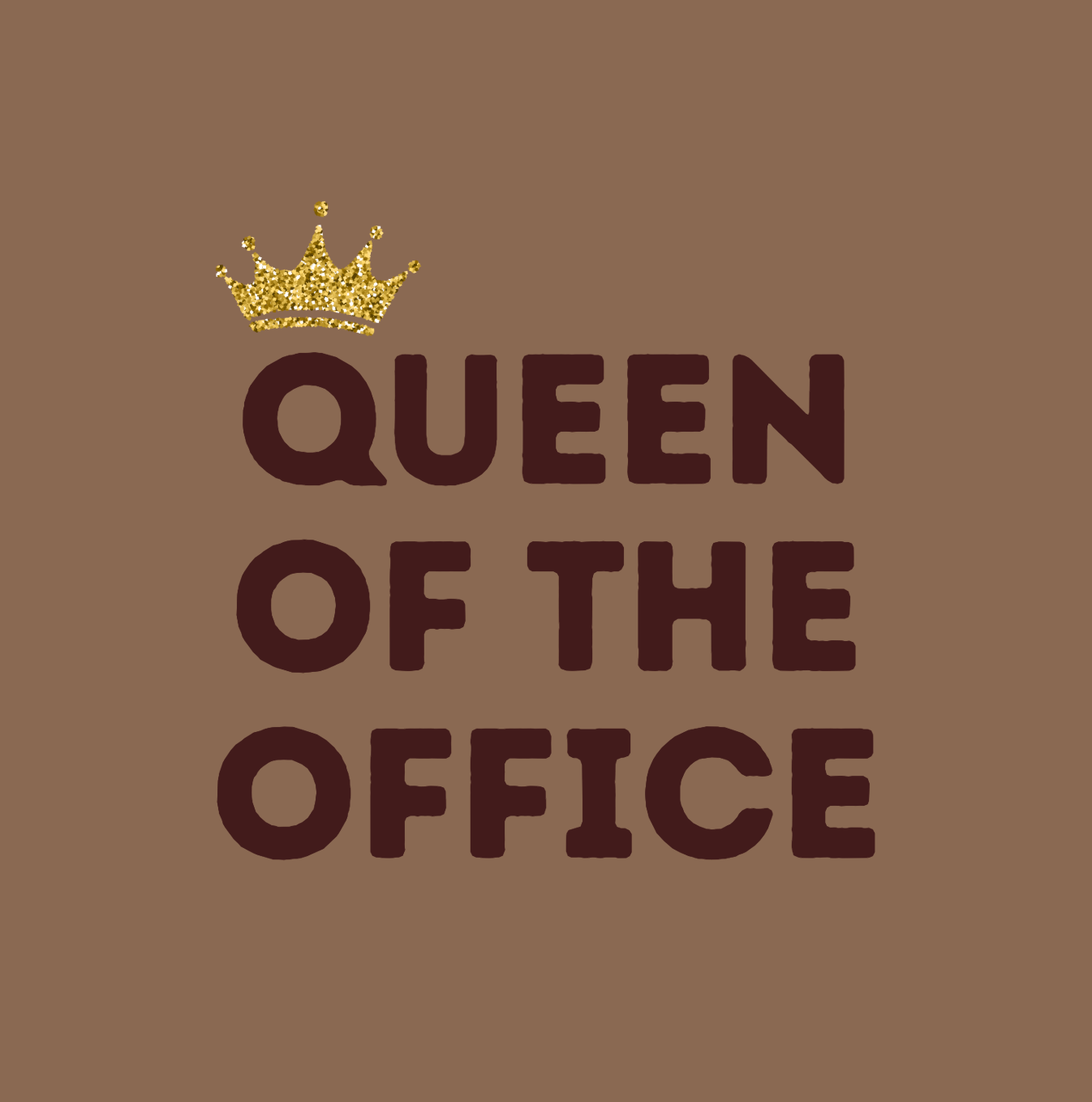 Tegeltje "Queen of the office"