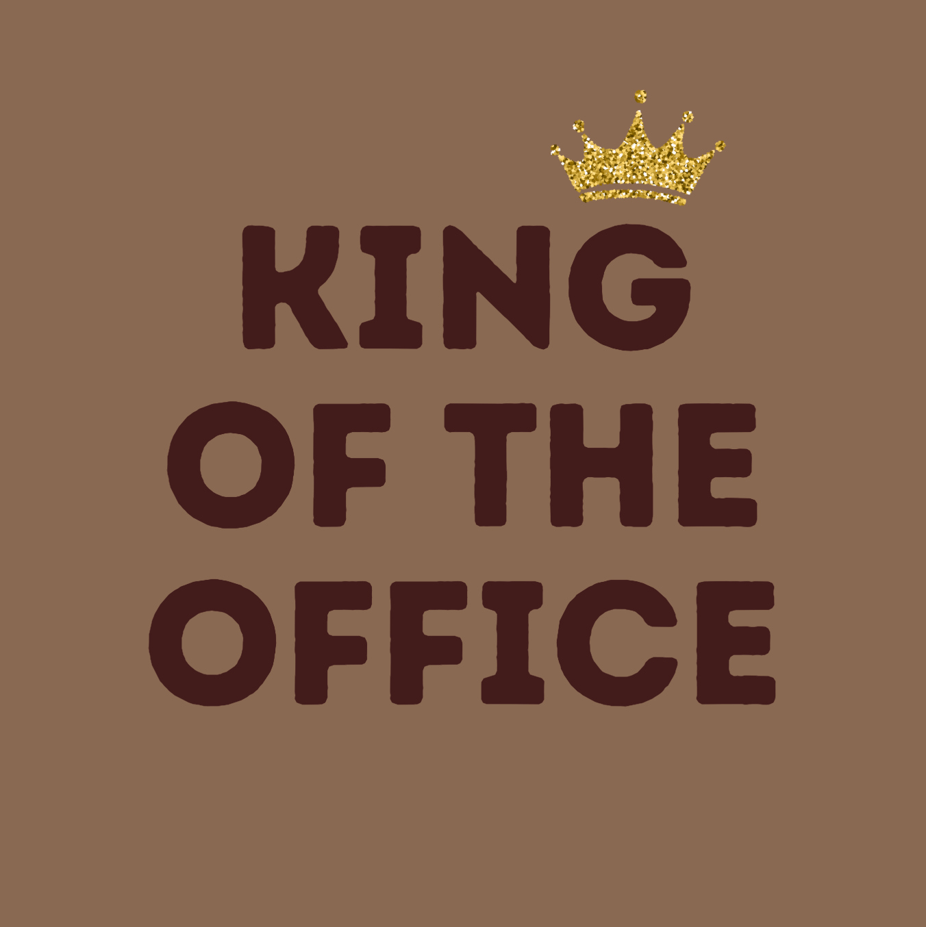 Tegeltje "King of the office"