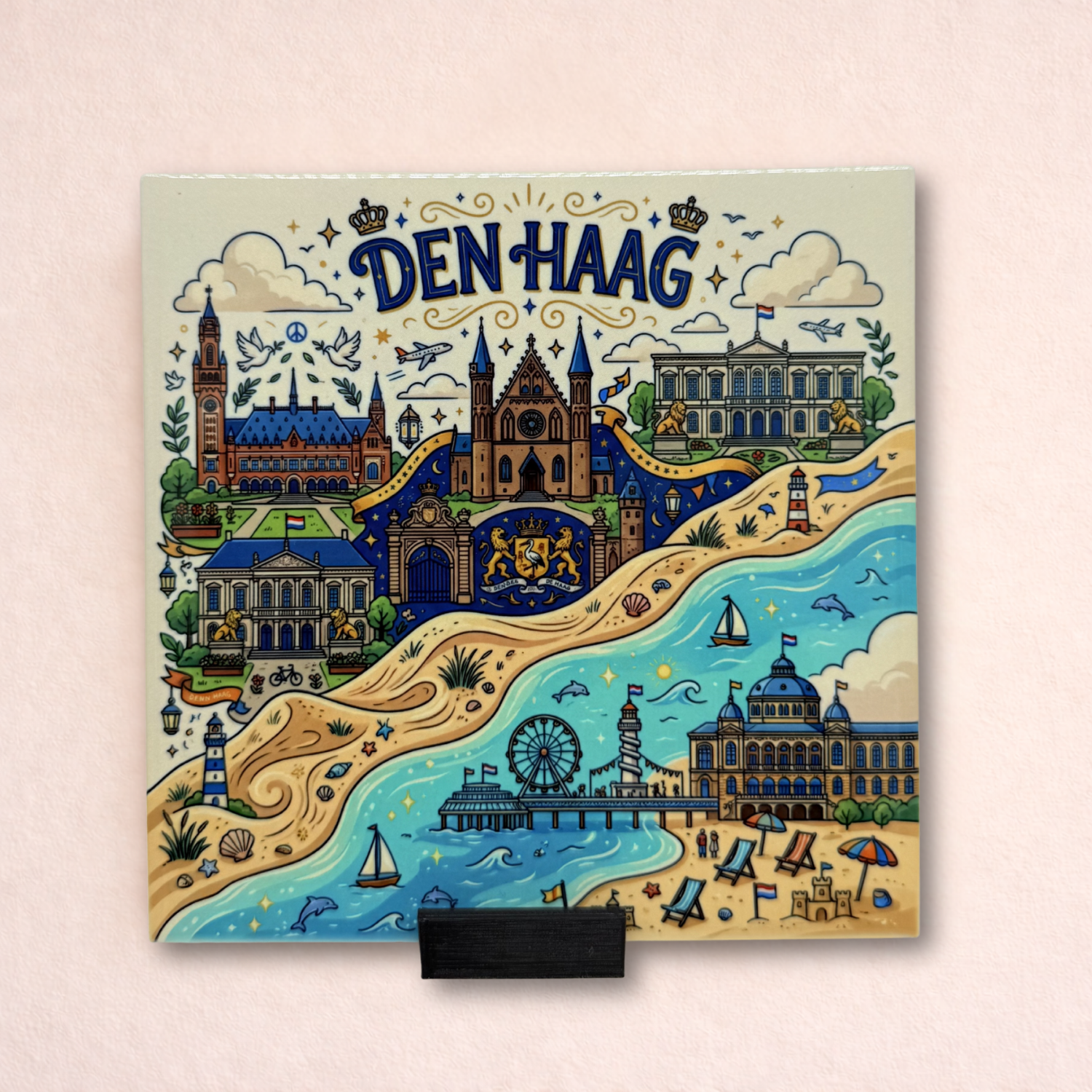 Stadstegel Den Haag Doodle Style