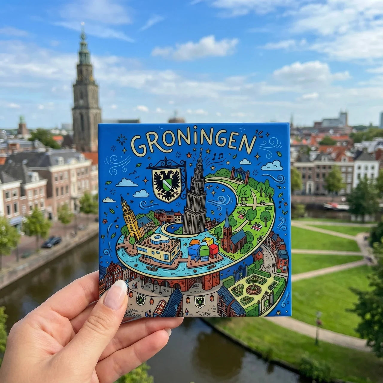 Stadstegel Groningen Doodle Style