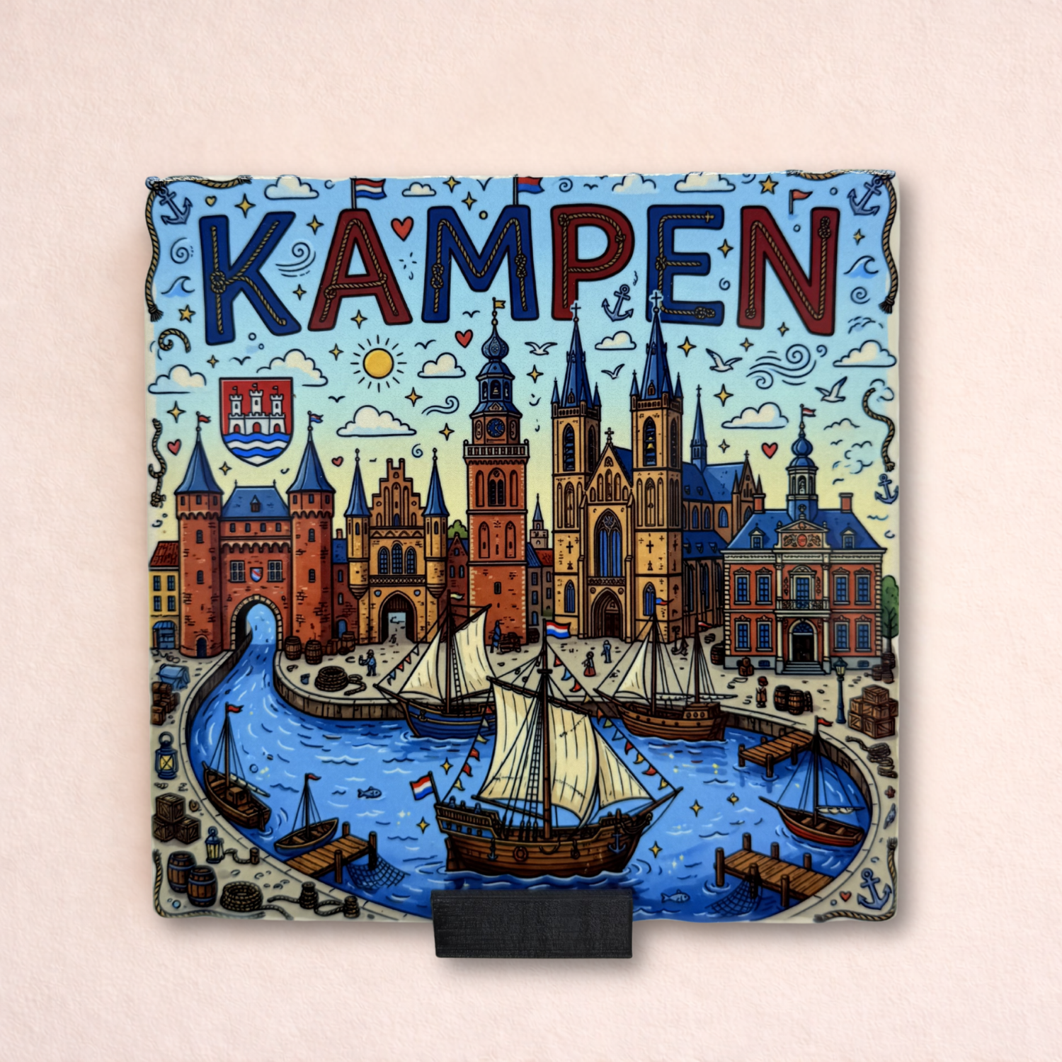 Stadstegel Kampen Doodle Style