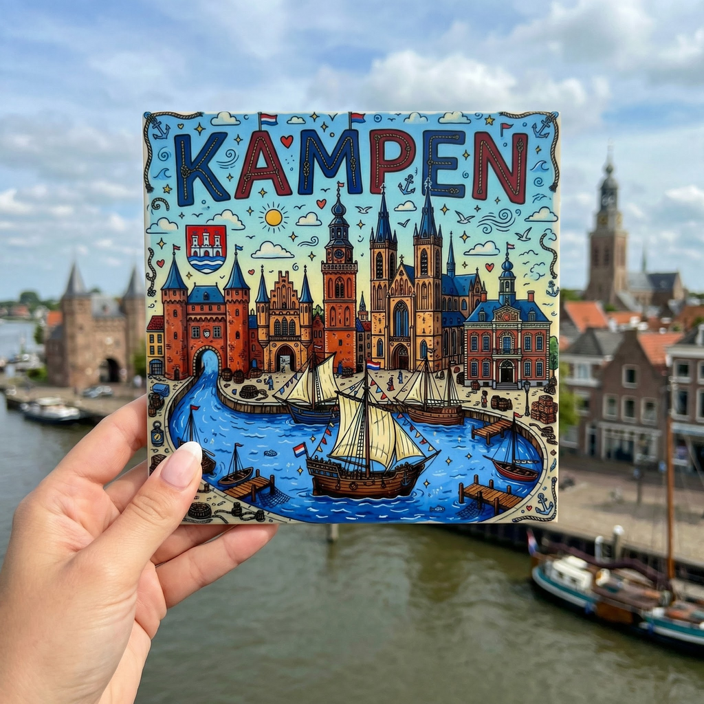 Stadstegel Kampen Doodle Style