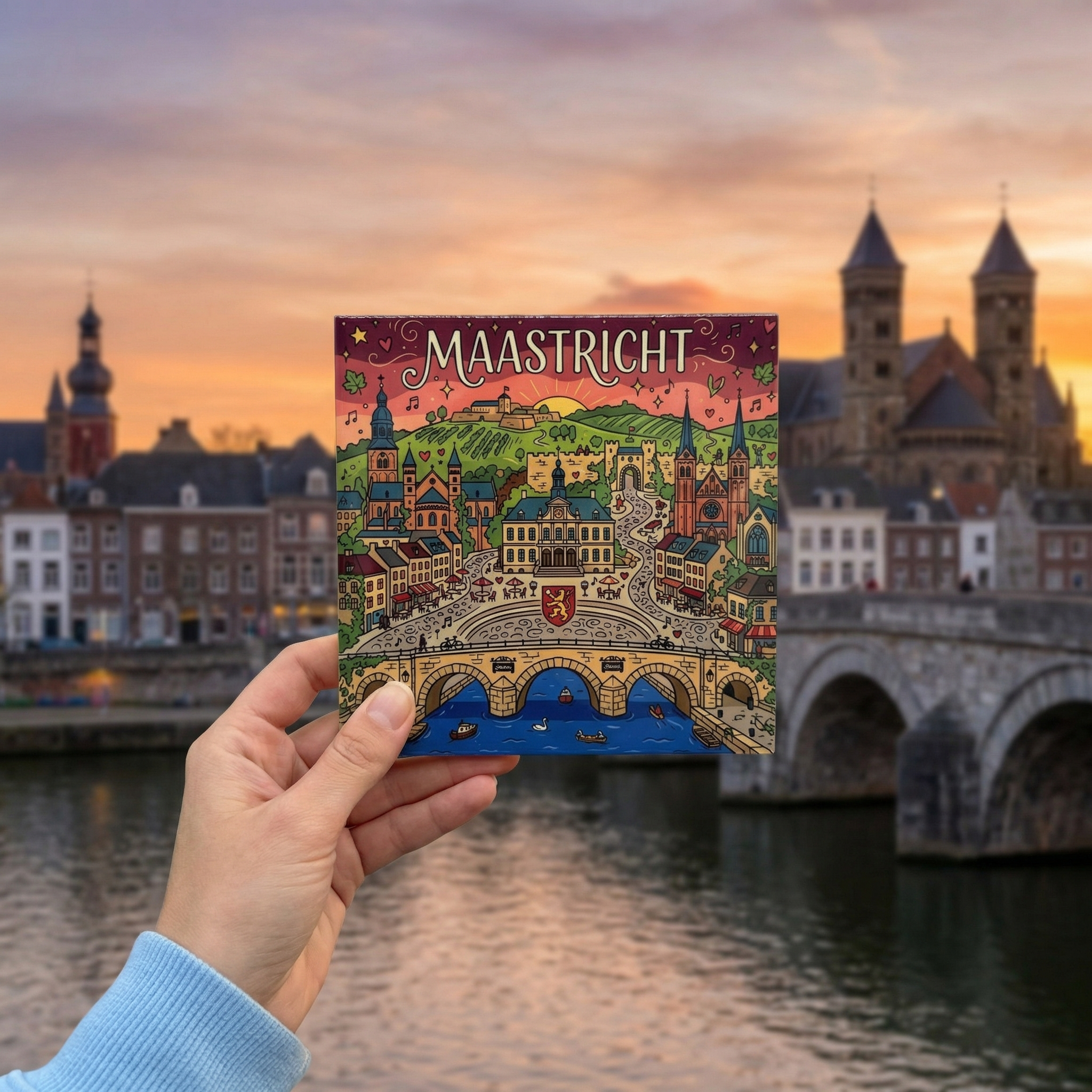 Stadstegel Maastricht Doodle Style