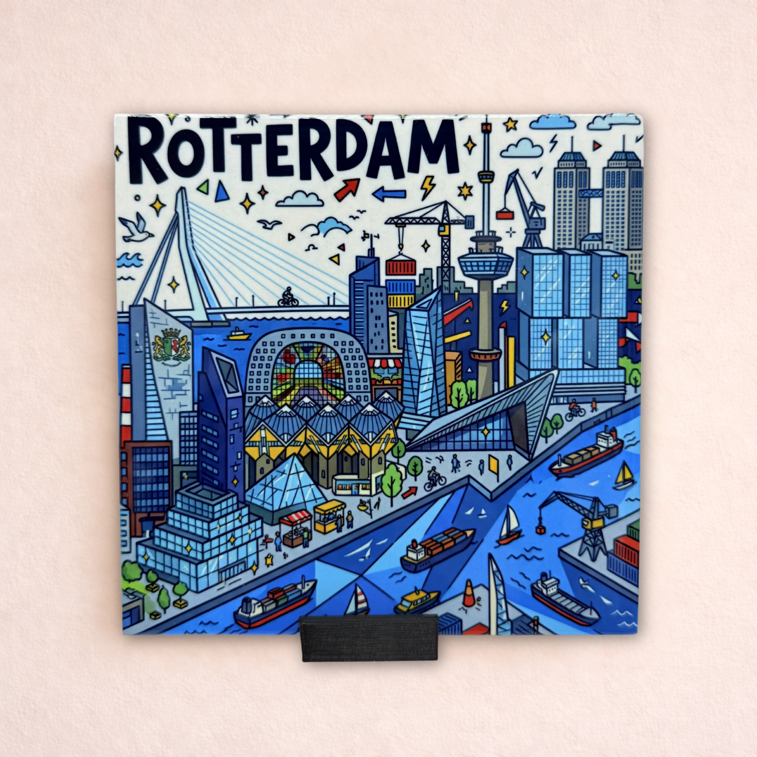 Stadstegel Rotterdam Doodle Style