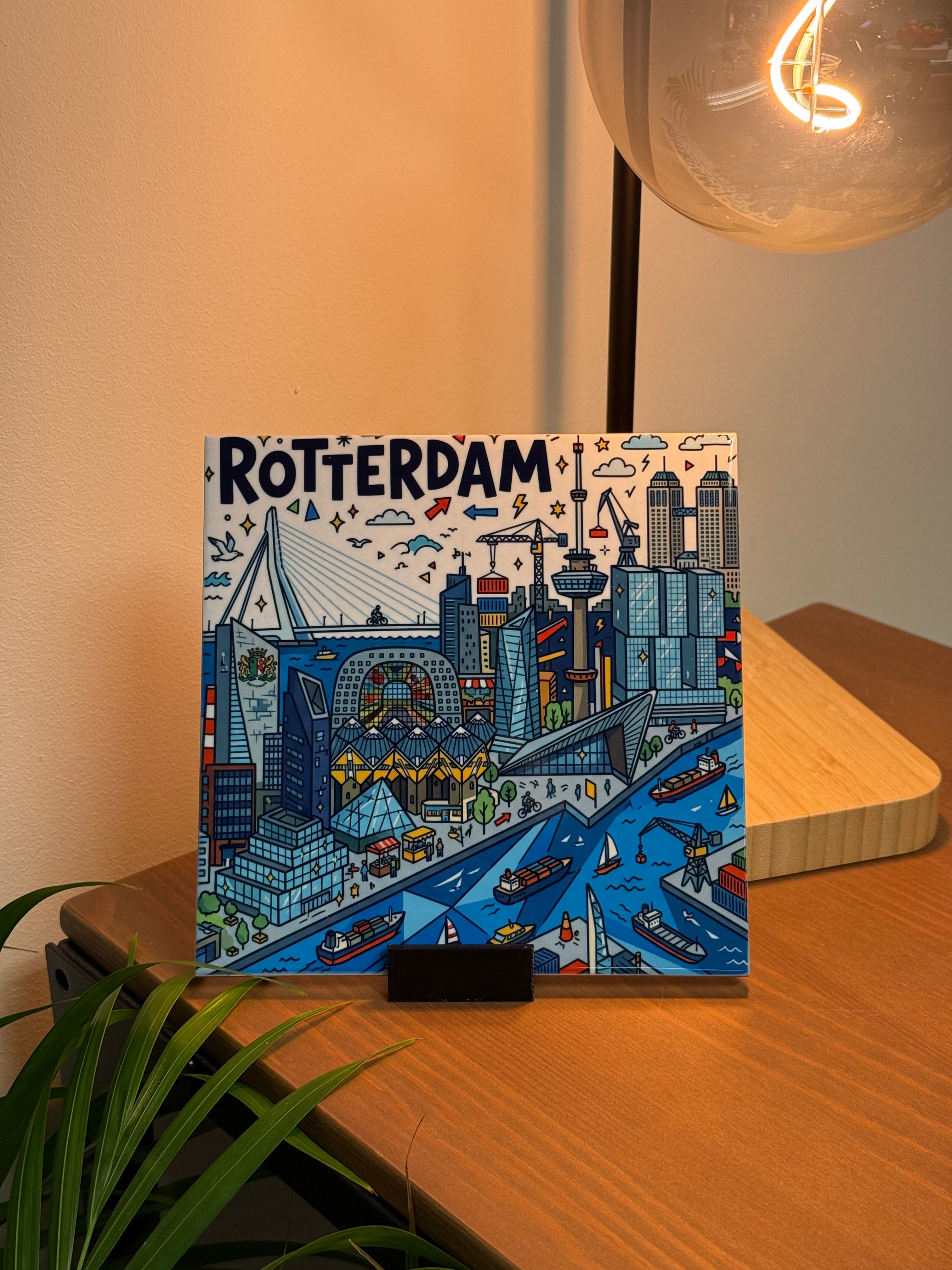 Stadstegel Rotterdam Doodle Style