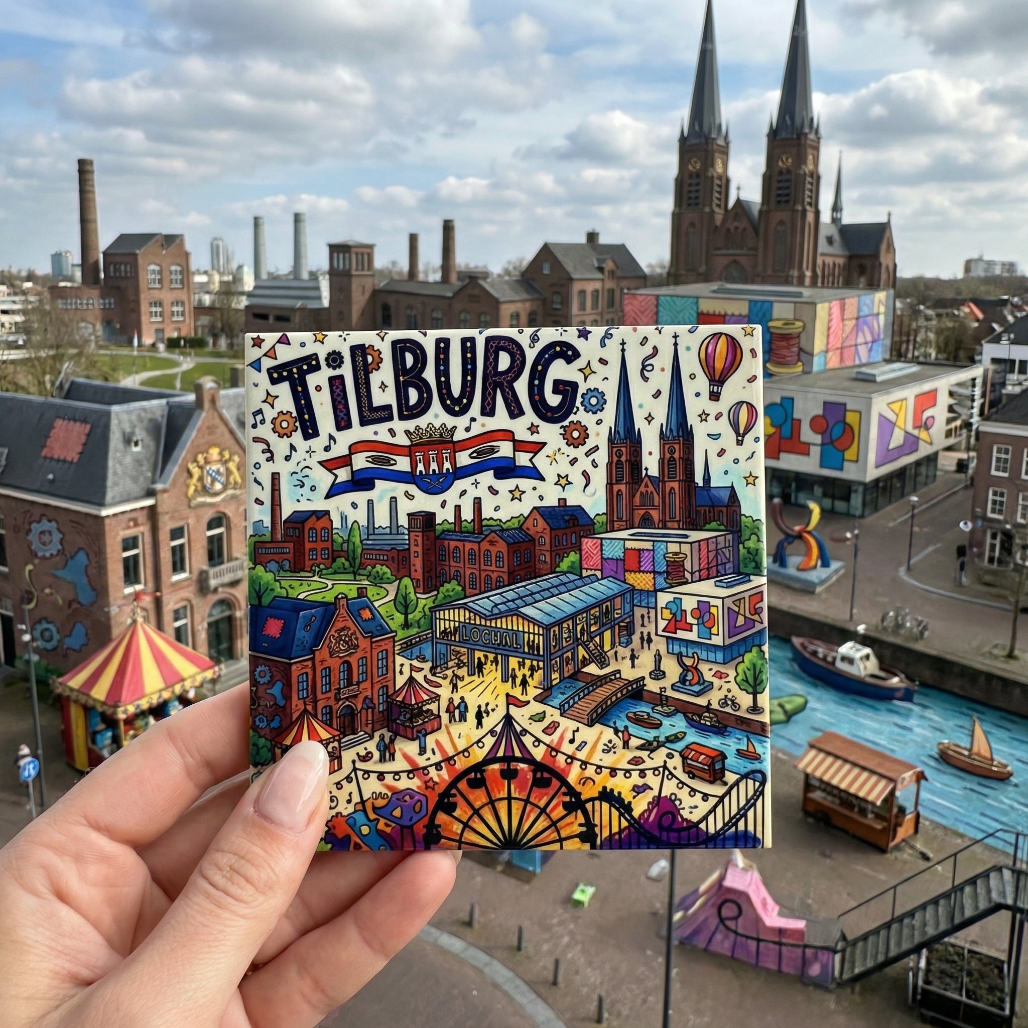 Stadstegel Tilburg Doodle Style