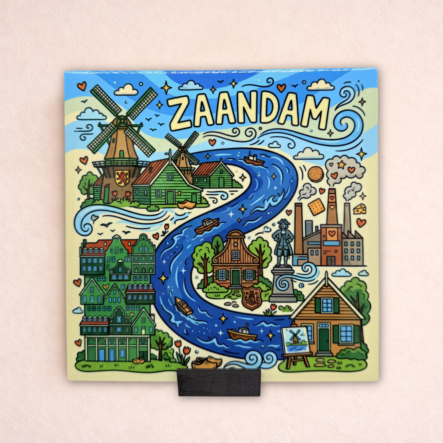 Stadstegel Zaandam Doodle Style