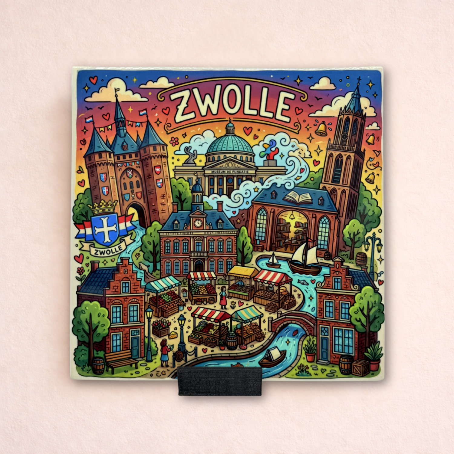 Stadstegel Zwolle Doodle Style