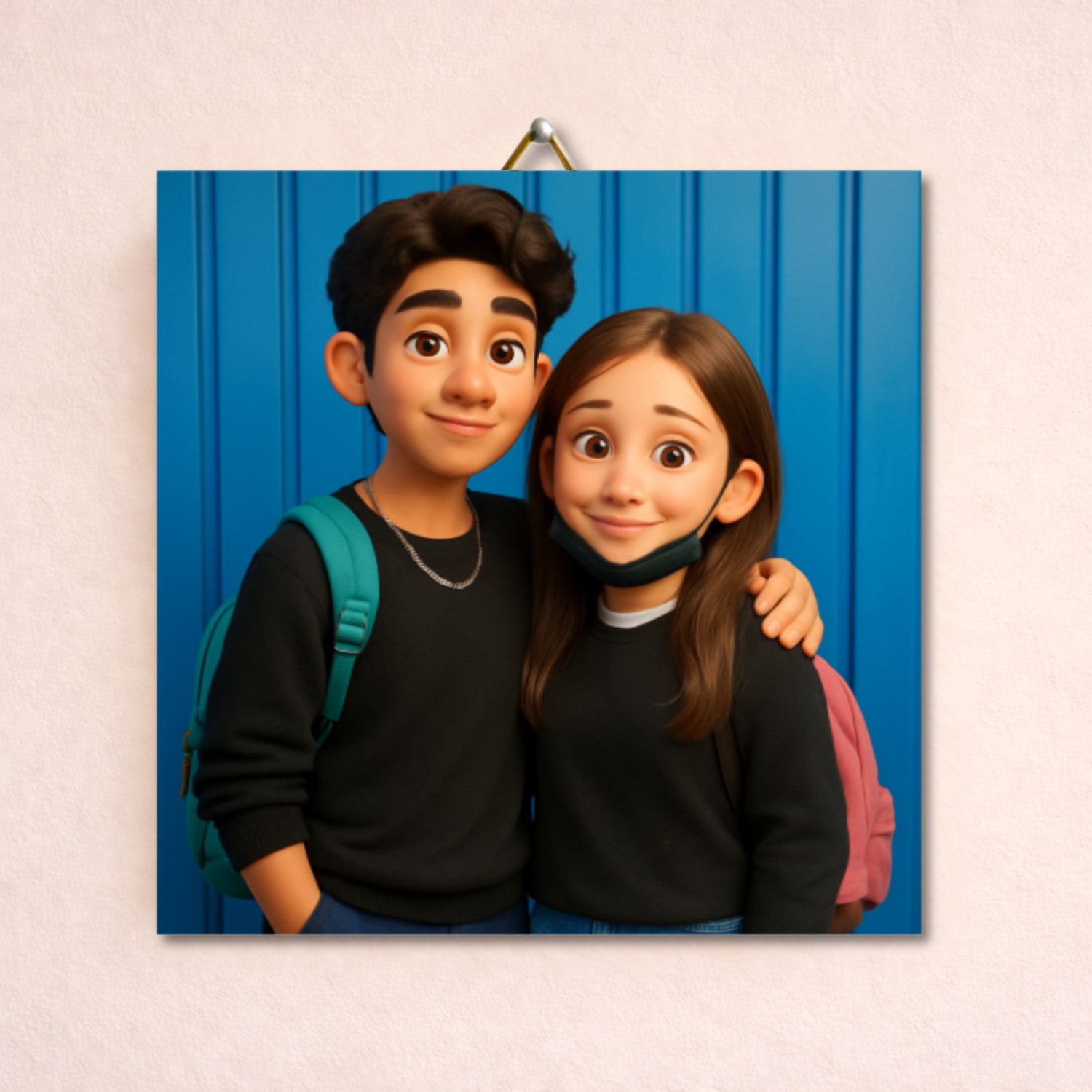 Tegeltje met jouw foto in pixar style!