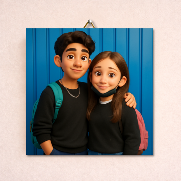 Tegeltje met jouw foto in pixar style!