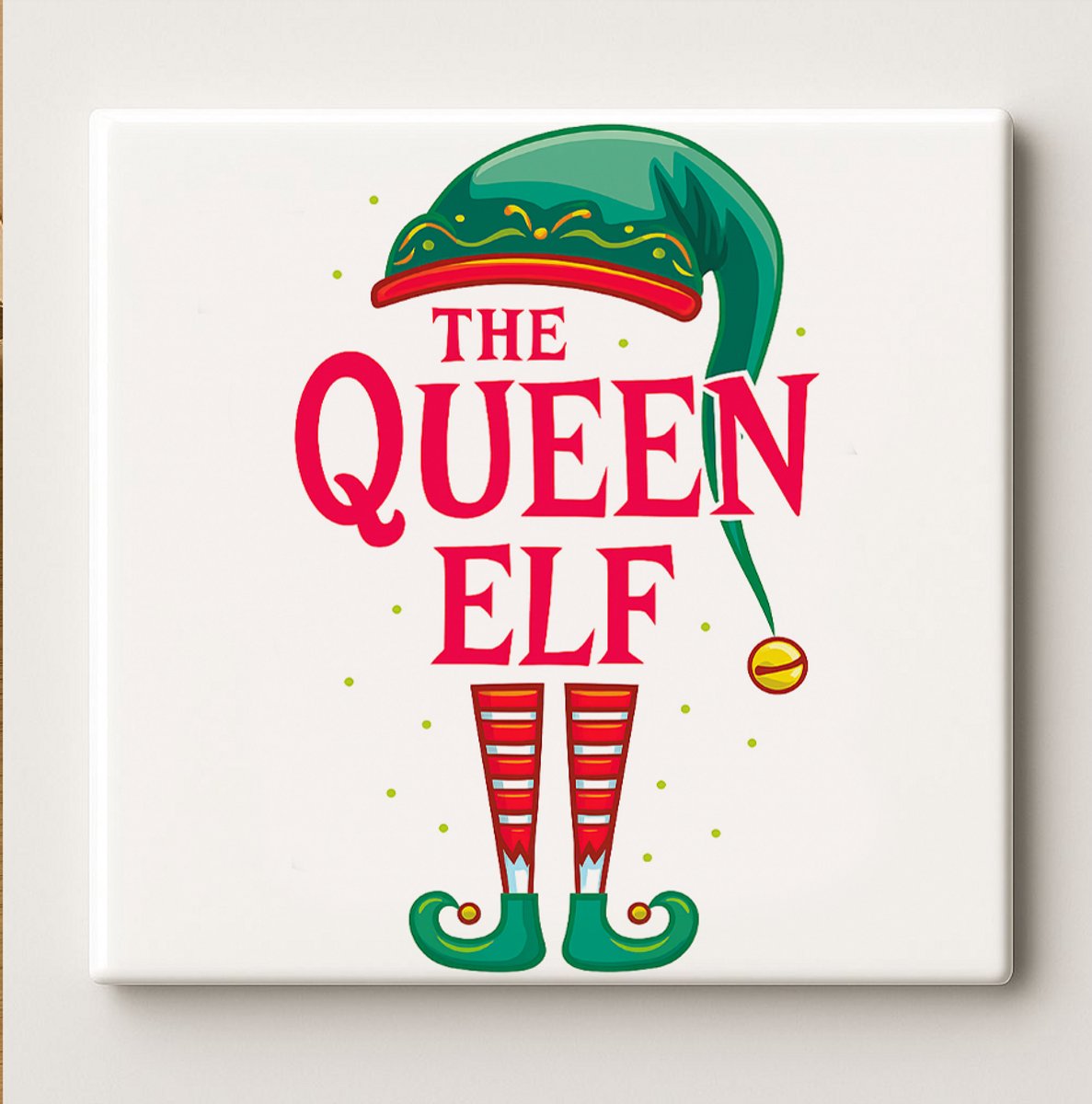 The Queen Elf Tegel – 15x15 cm Keramische Wanddecoratie