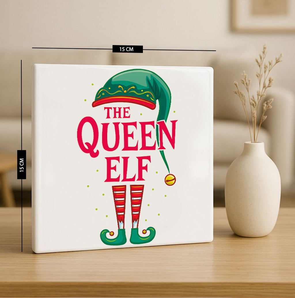The Queen Elf Tegel – 15x15 cm Keramische Wanddecoratie